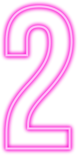 Pink Neon Number 2